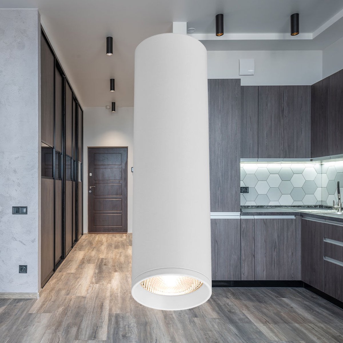 Braytron - Plafondspot - GU10 fitting - 55x200mm - Mat Wit