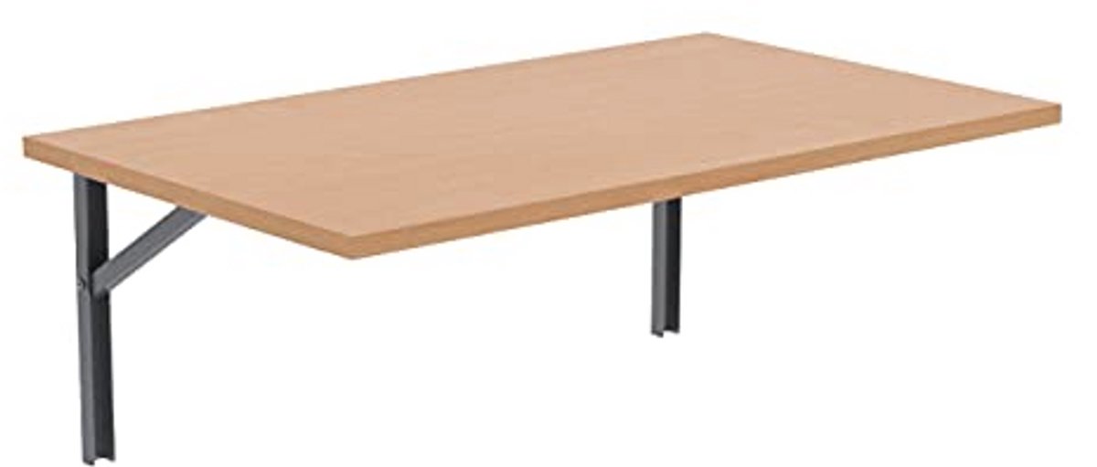 Opklapbare Wandtafel 90cm x 50cm - Ruimtebesparende Desk voor Keuken, Thuiswerk, en Woonkamer