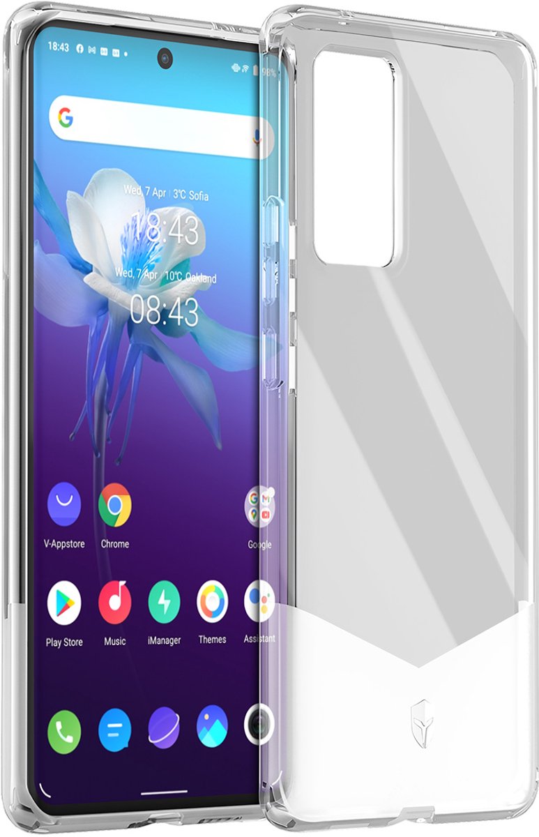 Force Case, Versterkte behuizing voor Vivo X60 Pro PURE, Transparant
