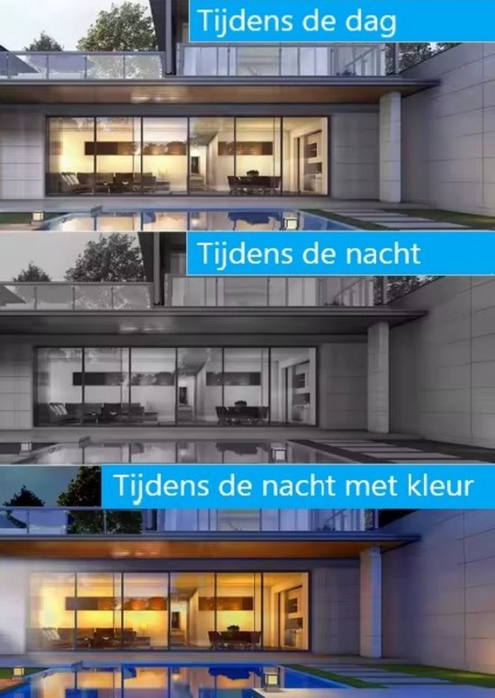 Home-Locking complete set PoE camera beveiligingssysteem met bewegingsdetectie camera's en NVR 8ch 8MP H265 met 8 bullet camera's 1944P 5.0MP. CS-8-1603KL van Merkloos — afbeelding 5