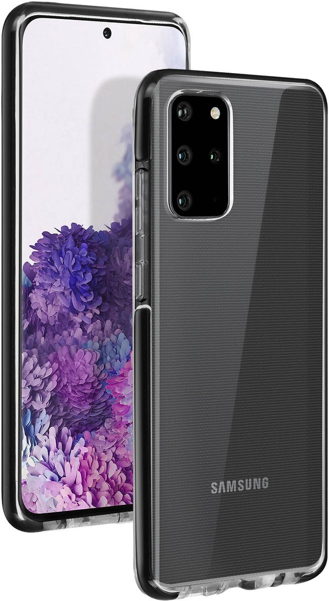 Akashi, Geschikt voor Samsung Galaxy S20 Plus Zacht Silicone Hoesje, Zwart
