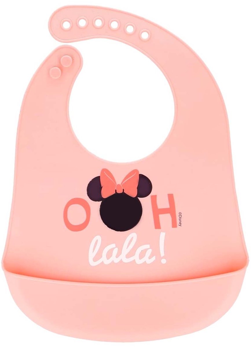 Stor Silikon-Latzchen - Minnie Mouse (Disney Baby)
