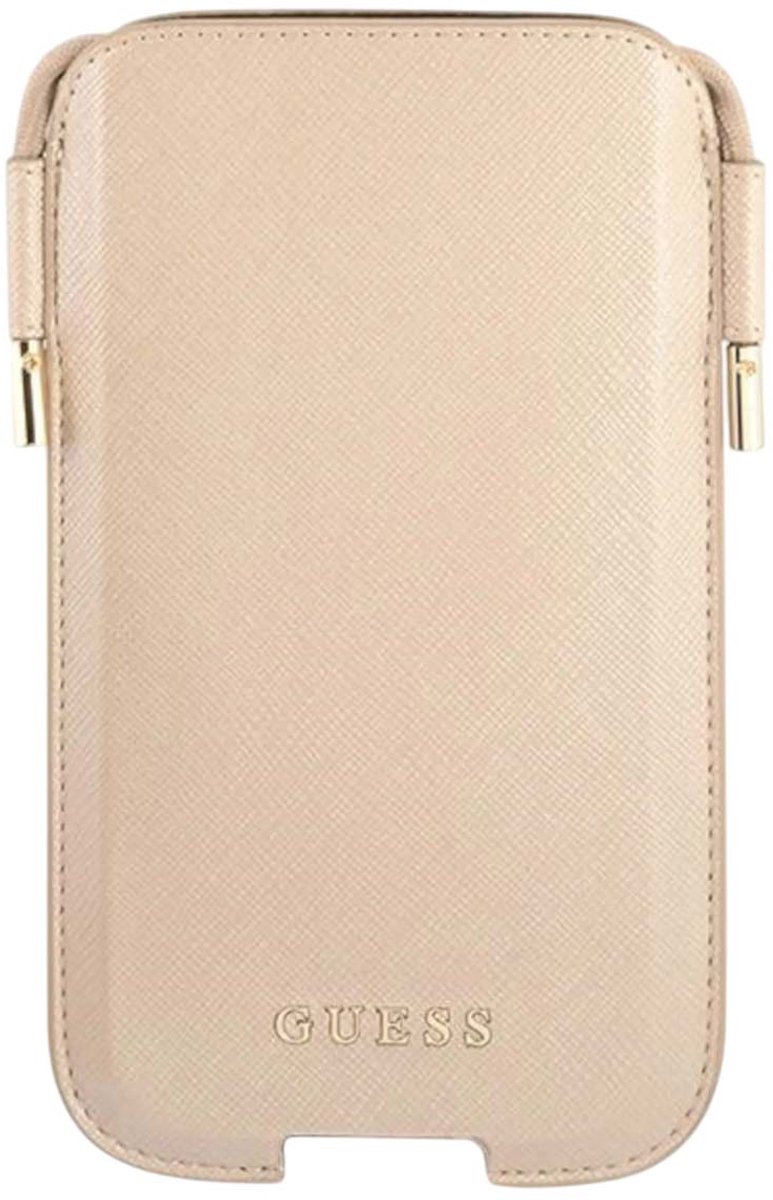GUESS, Koordtasje maat S/M voor smartphone tot 6.1 inch, Goud