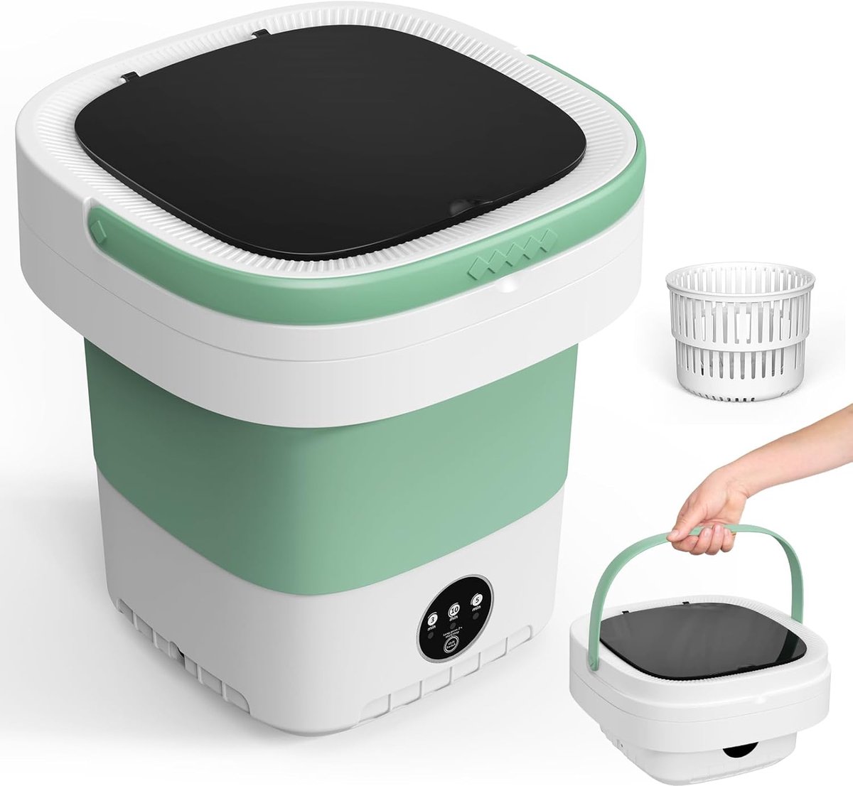 Mini Wasmachine met Centrifuge - Voor Kleine Wasgoed - Meerdere Programma's -