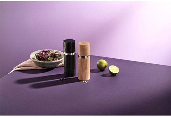 Peper- en zoutmolen Set AdHoc Menage Molto Zwart | Kookexpert Peper- en zoutmolen Set AdHoc Menage Molto Zwart | Kookexpert