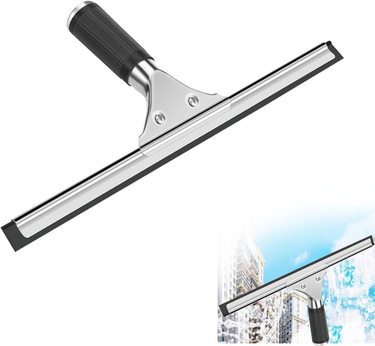 Professionele raamwisser 30 cm - Perfect voor douche, badkamer en spiegelreiniging