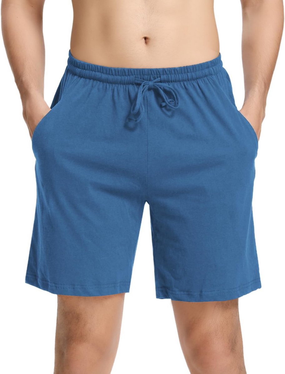 Korte pyjamabroek voor heren van katoen - comfortabele bermuda slaapshorts