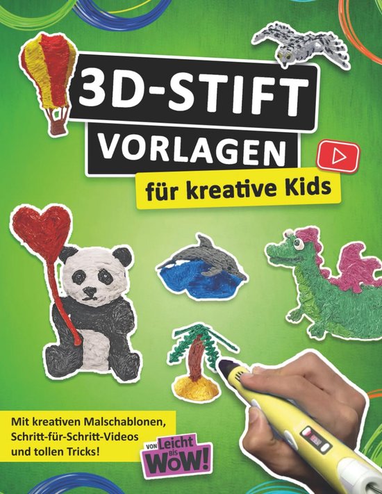Kreative 3D-Stift Vorlagen für Kinder – Meer dan 50 projecten