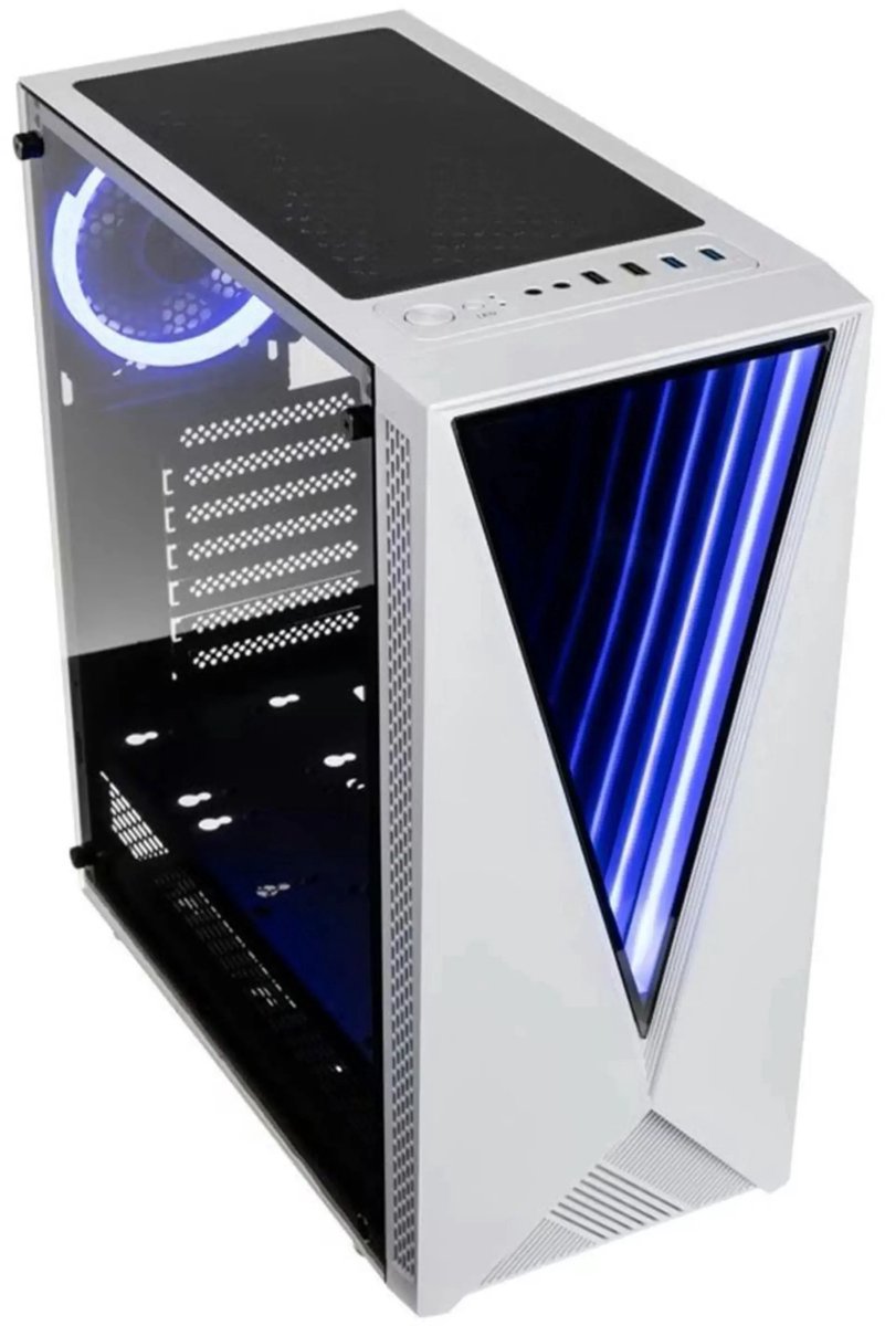 peta GamePC VOID wit RGB - AMD Ryzen 7 5700G - 16GB - 2.0TB M.2 SSD - Nvidia GeForce RTX 5050 8GB - WiFi - Windows 11 Pro