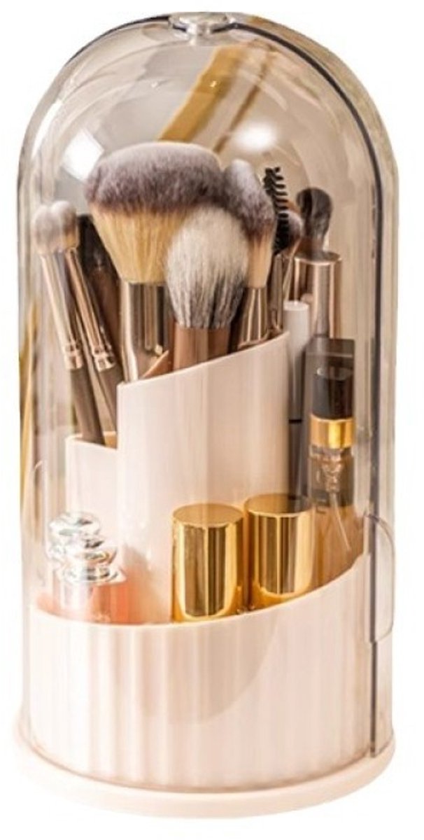 longziming -360° Draaibare Make-up Organizer –Bureau Organizer – Compact – Stijlvol – Praktisch – Wit