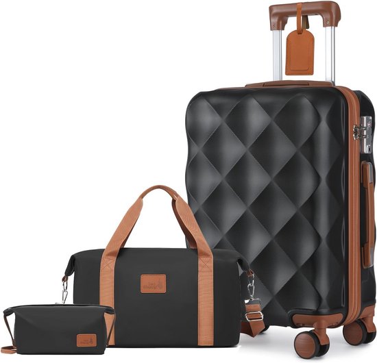 BRUBAKER Reiskoffer Miami - Uitbreidbare Hardschalige Trolley Koffer met Cijferslot, 4 Wielen en Comfortabele Handgrepen - ABS Koffer 49 x 76,5 x 32 cm - Hardschalige Koffer (XL - Roze BRUBAKER Reiskoffer Miami - Uitbreidbare Hardschalige Trolley Koffer met Cijferslot, 4 Wielen en Comfortabele Handgrepen - ABS Koffer 49 x 76,5 x 32 cm - Hardschalige Koffer (XL - Roze
