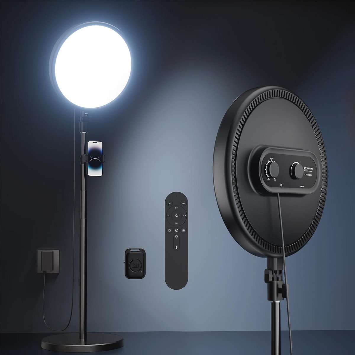 Jachtcamera 2,7K 58MP HD met 38 LED IR Ringlicht en Statief van 162,6 cm