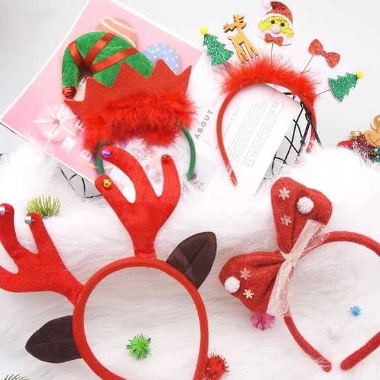 Accessoires Pour Cheveux De Noël Bandeau Imprimé De Noël Extensible Accessoires Pour Cheveux De Noël Bandeau Imprimé De Noël Extensible