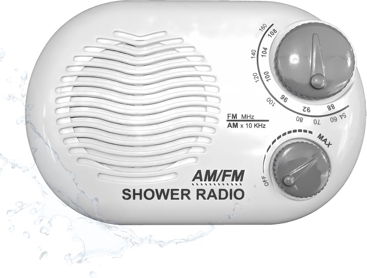 Radio , 100% nieuw -Lichtgewicht / douche-radio - DRAAGBAAR EN COMPACT