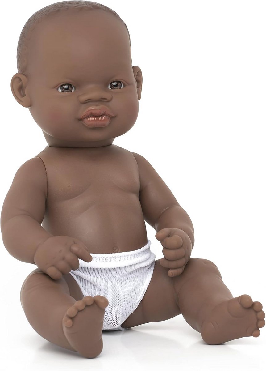 Anatomisch correcte baby pop van 32 cm - Beweegbare armen en benen - Zacht vinyl