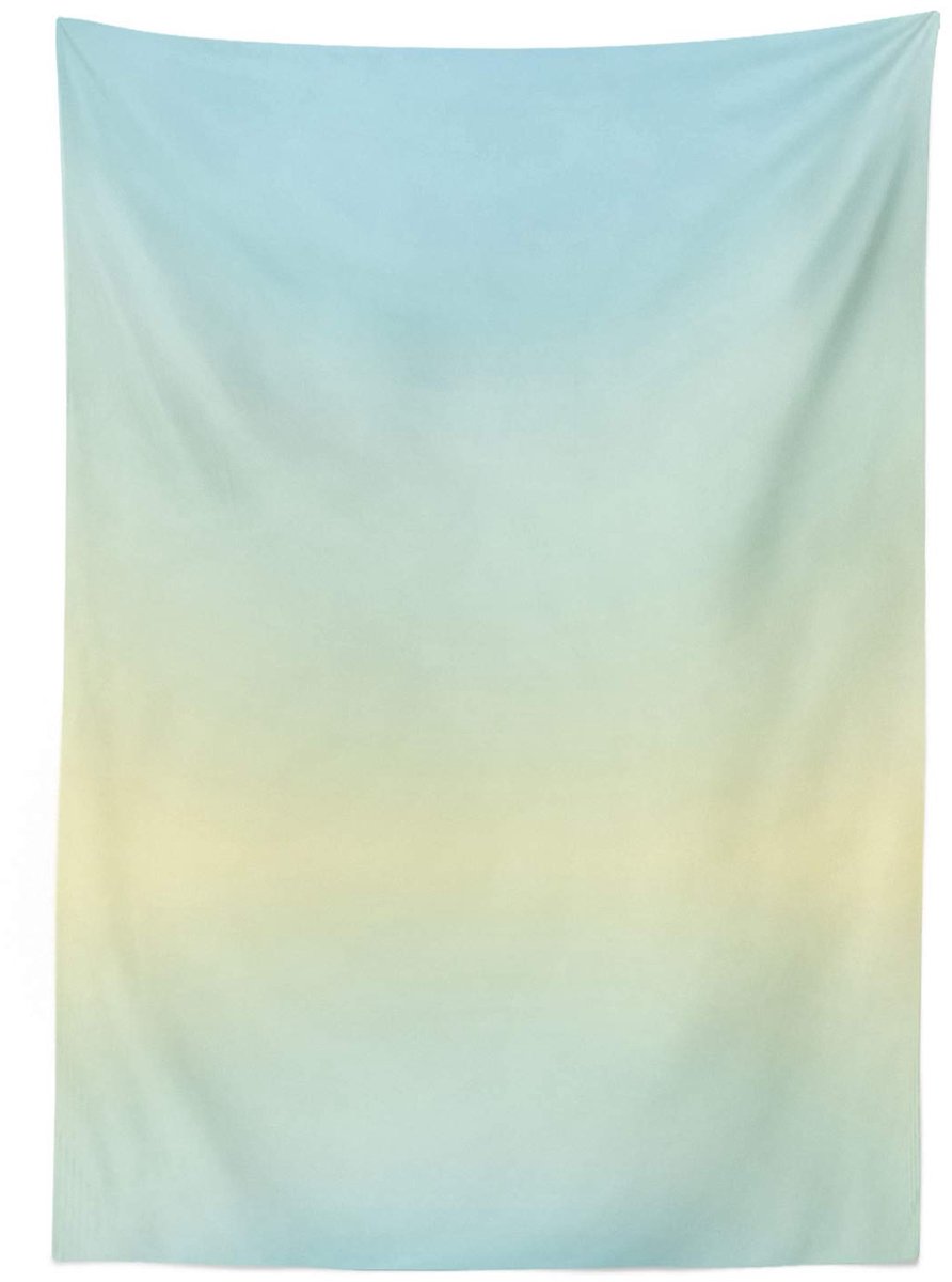 ABAKUHAUS Tafelkleed 140x170 cm – Babyblauw satijn, rechthoekig
