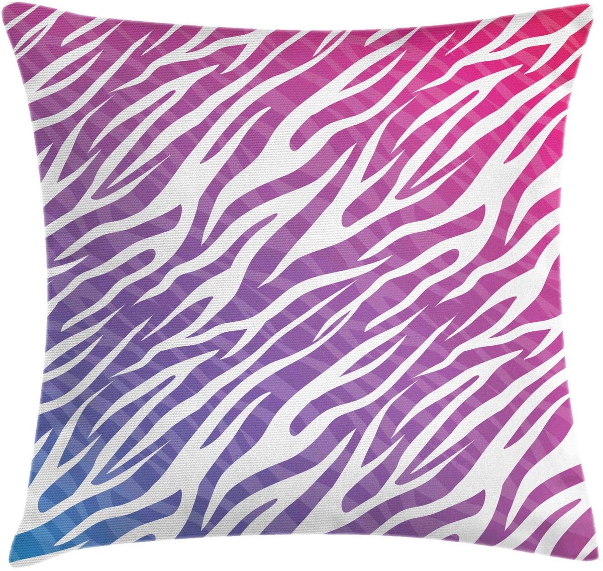 ABAKUHAUS Zebra Kussenhoes – Dubbelzijdig bedrukt – 40x40 cm – Roze fuchsie Pink Fuchsie