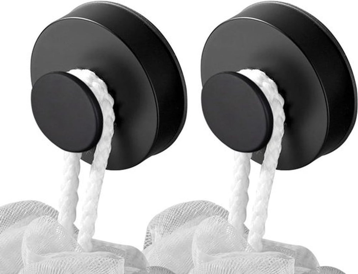 Sterke zuignaphaken voor badkamer en keuken, set van 2, herbruikbaar en waterdicht, draagvermogen 3 kg