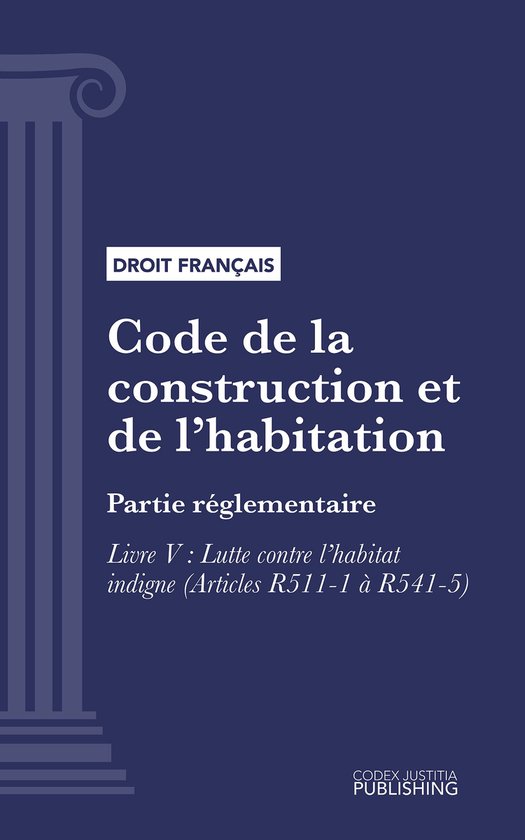 Code de la construction et de l'habitation - cover