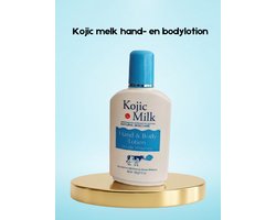 Kojic Milk Hand & Body Lotion – Verhelderende & Hydraterende Lotion – Helpt Donkere Vlekken te verminderen, Egaliseert de Huidtint & Hydrateert Intensief – Voor Zachte, Stralende & Gezonde Huid