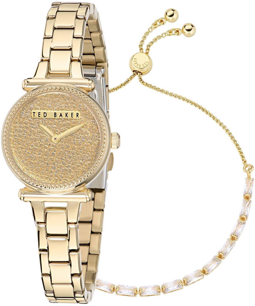 Ted Baker Jolyye Quartz Analoog Horloge Goudkleurig Kast: 100% Roestvrij Staal | Armband: 100% Roestvrij Staal 26 mm BKGJLF507W0, BKGJLF508W0