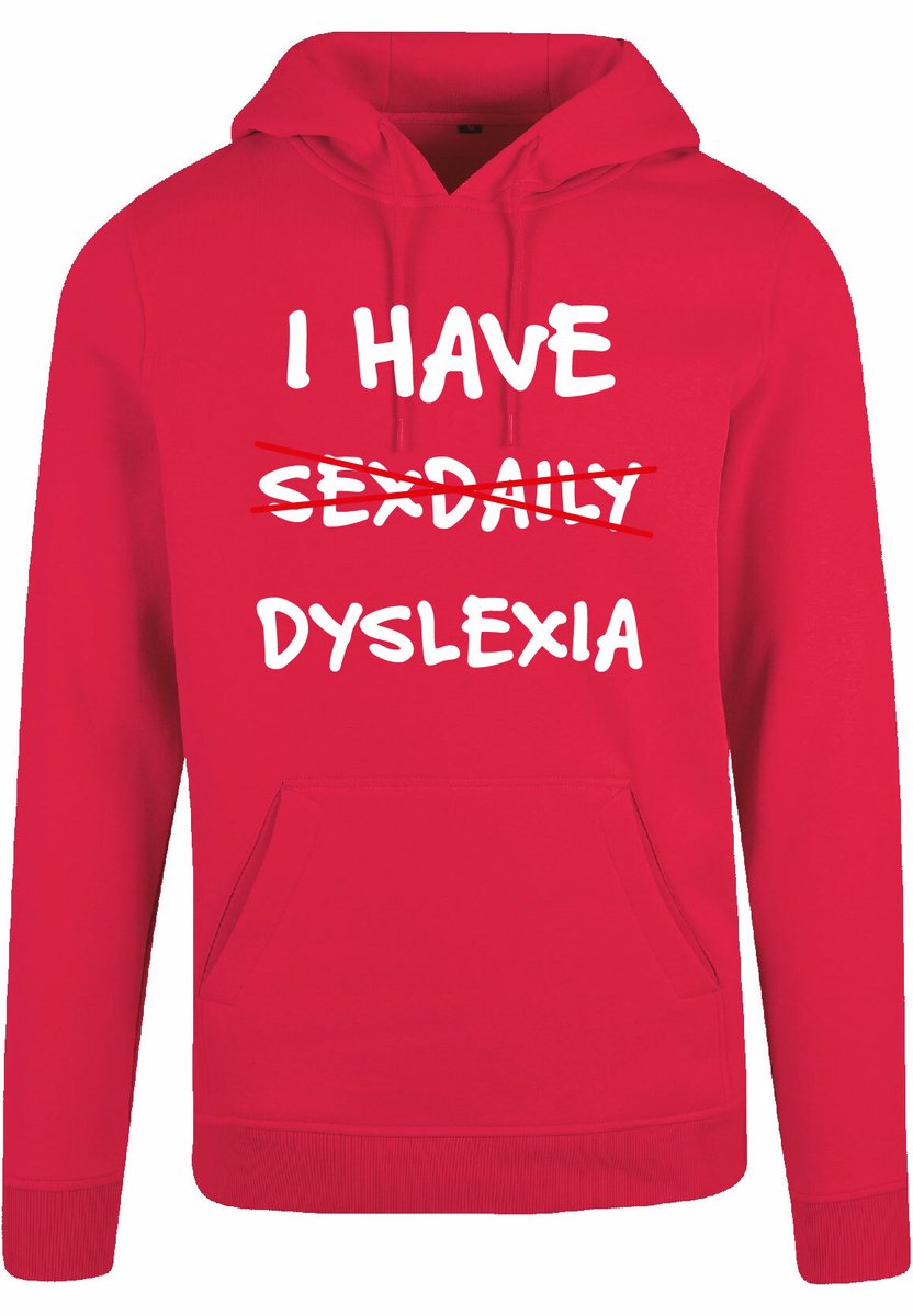 7311 - Hoodie - Dyslexia-Ruby-M