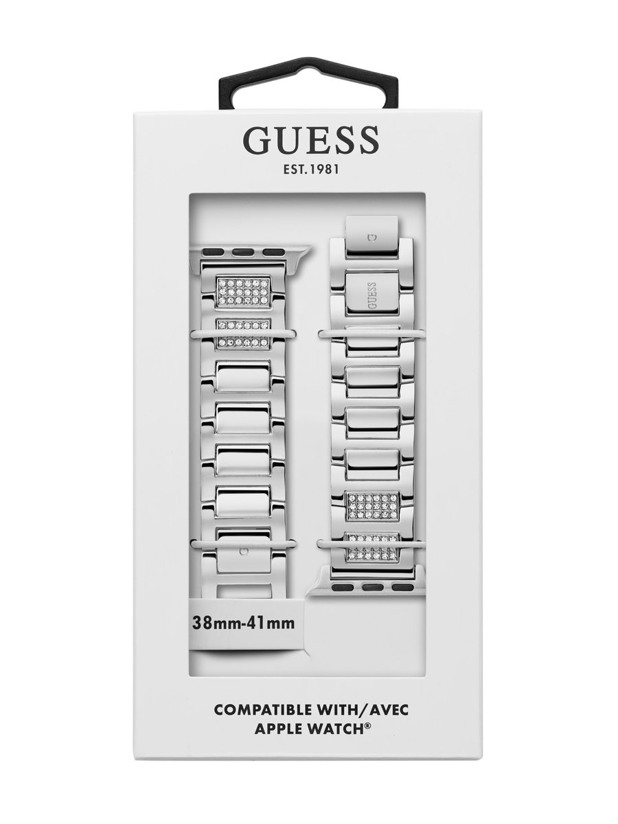 Guess Guess Apple Band (38Mm-40Mm) Apple Bands Zilveren Toon Armband: 100% Roestvrij Staal CS2016S1, CS2016S2