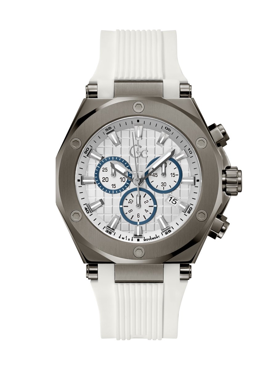 Gc Gc Legacy Chronograph Watch Brons Case: 100% Roestvrij Staal | Armband: 100% Siliconen 44 mm Z18005G7MF, Z18006G7MF