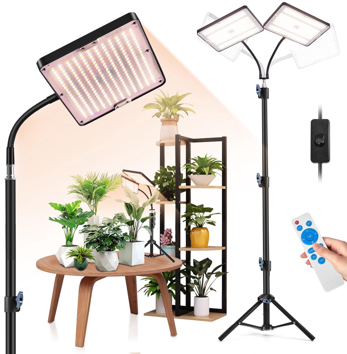 Epochglo 492 LEDs Plantenverlichting met Verstelbaar Statief