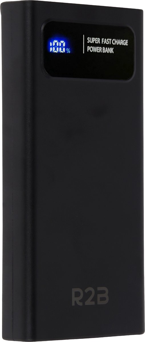 R2B® Powerbank 20.000 mAh - 4 tot 6 keer opladen - USB USB C & Micro USB - Snellader & LED Display