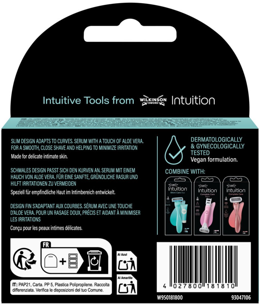 Wilkinson Intuition Bikini Care Navulmesjes - 3 stuks