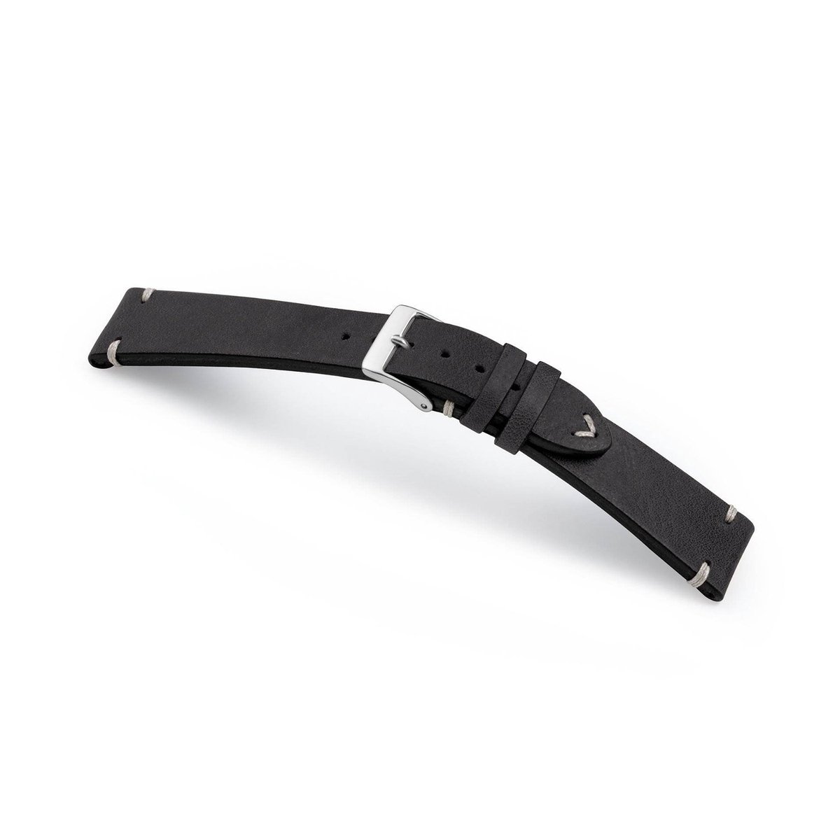 Uhlenhorst horlogeband 22-20 mm zwart XL