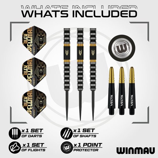 Winmau Alex Spellman 90% - Dartpijlen van Winmau — afbeelding 2
