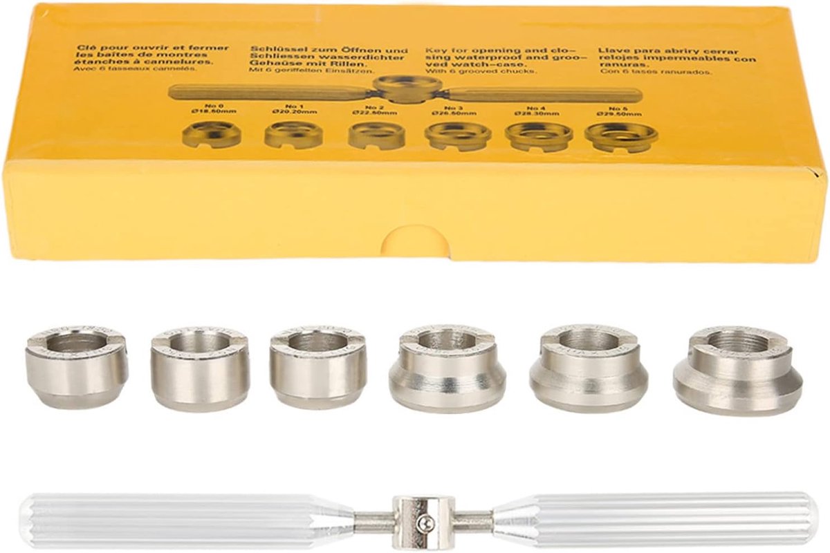 Repair Kit voor Horloge - Back Housing - Verwijder Tool Set - Professionele Schroef voor Case Back - Inclusief 6 Mat