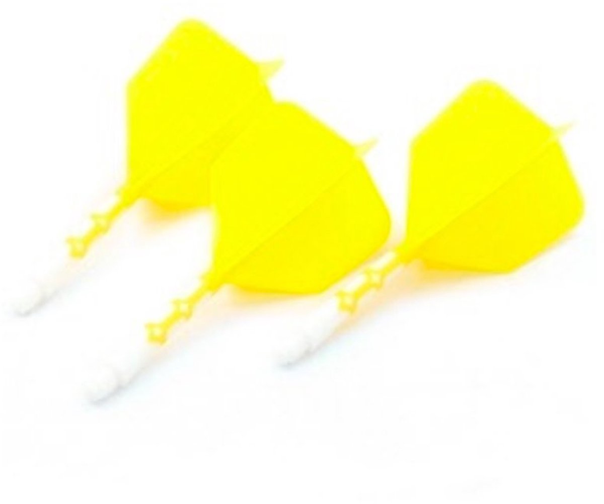 Cuesoul - ROST T19 Integrated Dart Flights - Big Wing - Yellow White