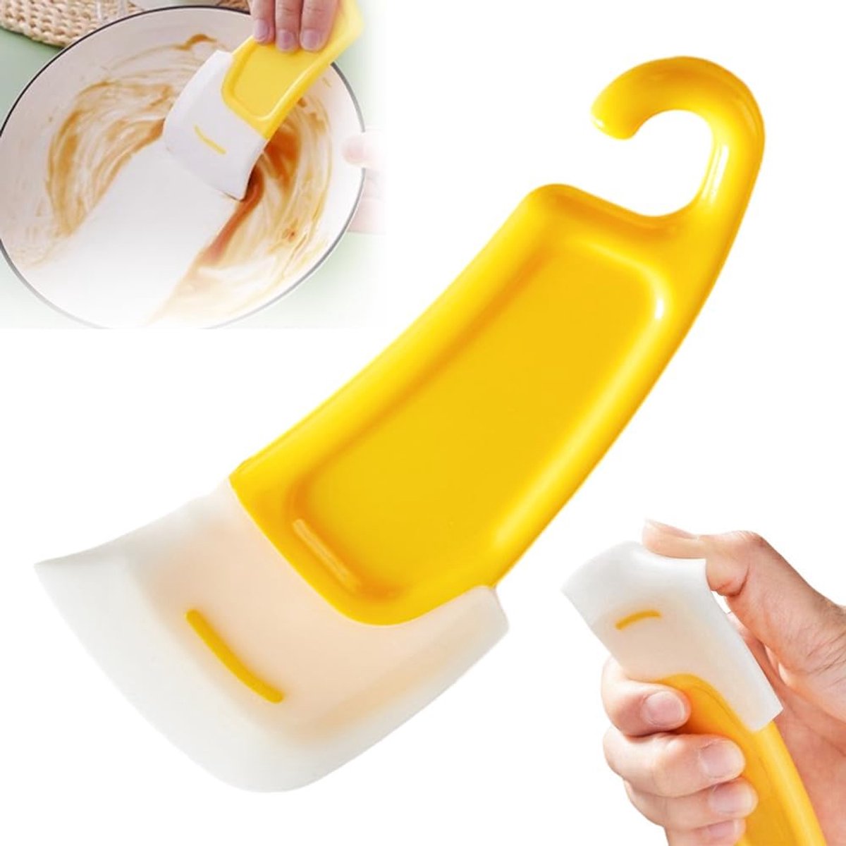 Silicone Scraper - Hittebestendig En Veelzijdig - Vaatwasmachinebestendig En Ergonomisch - Voor Veilig Gebruik Geschikt