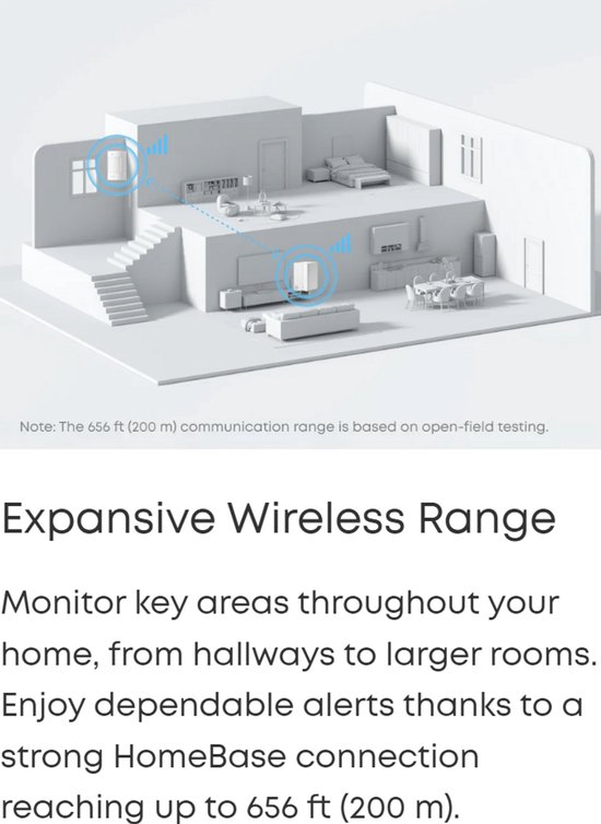 eufy Security HomeBase 3 S380 basissysteem + 3x E20 raam/deur sensors + 3x E20 bewegingsmelder + E10 sleutelhanger - Alarm Bundel Merk: Eufy van Eufy — afbeelding 3