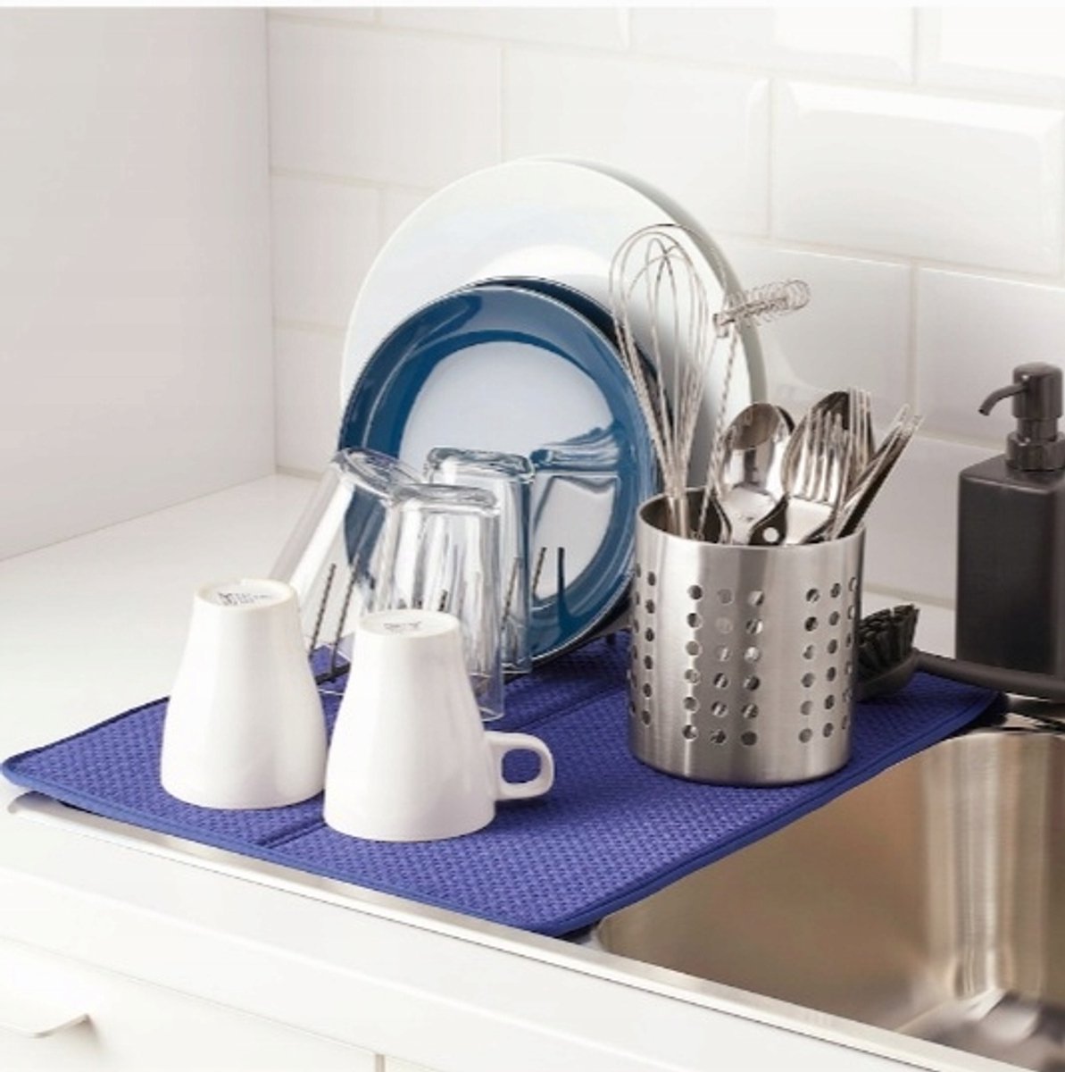 IKEA ORDNING Bestekhouder RVS - Zilverkleurig, 13.5 cm