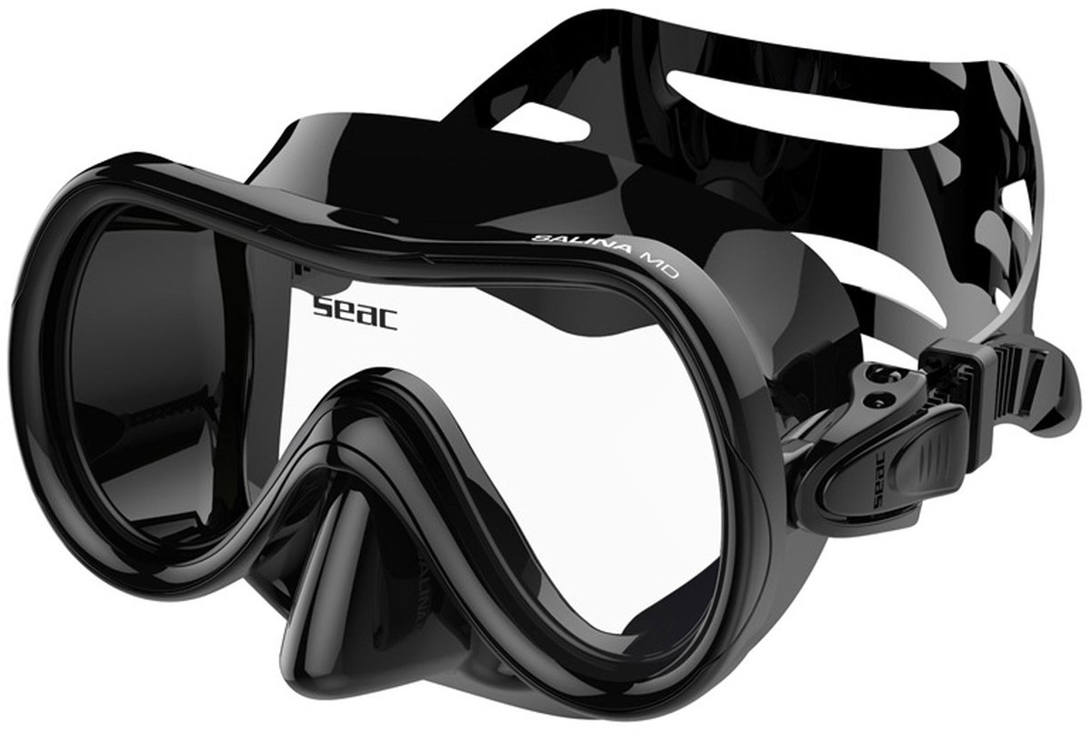 SEAC Salina MD Duikmasker - Zwart Siliconen