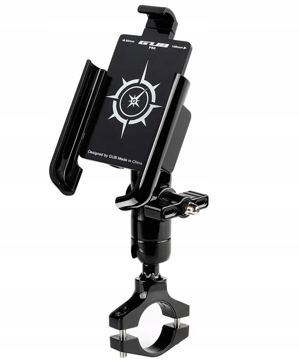 GUB P50 Aluminium Fiets Telefoonhouder - Zwart