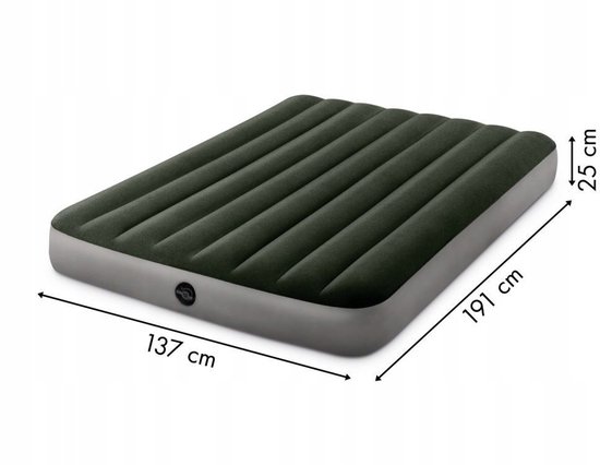 Opblaasbaar Tweepersoons Matras 191x137x25 cm - Comfortabel & Waterdicht — afbeelding 2