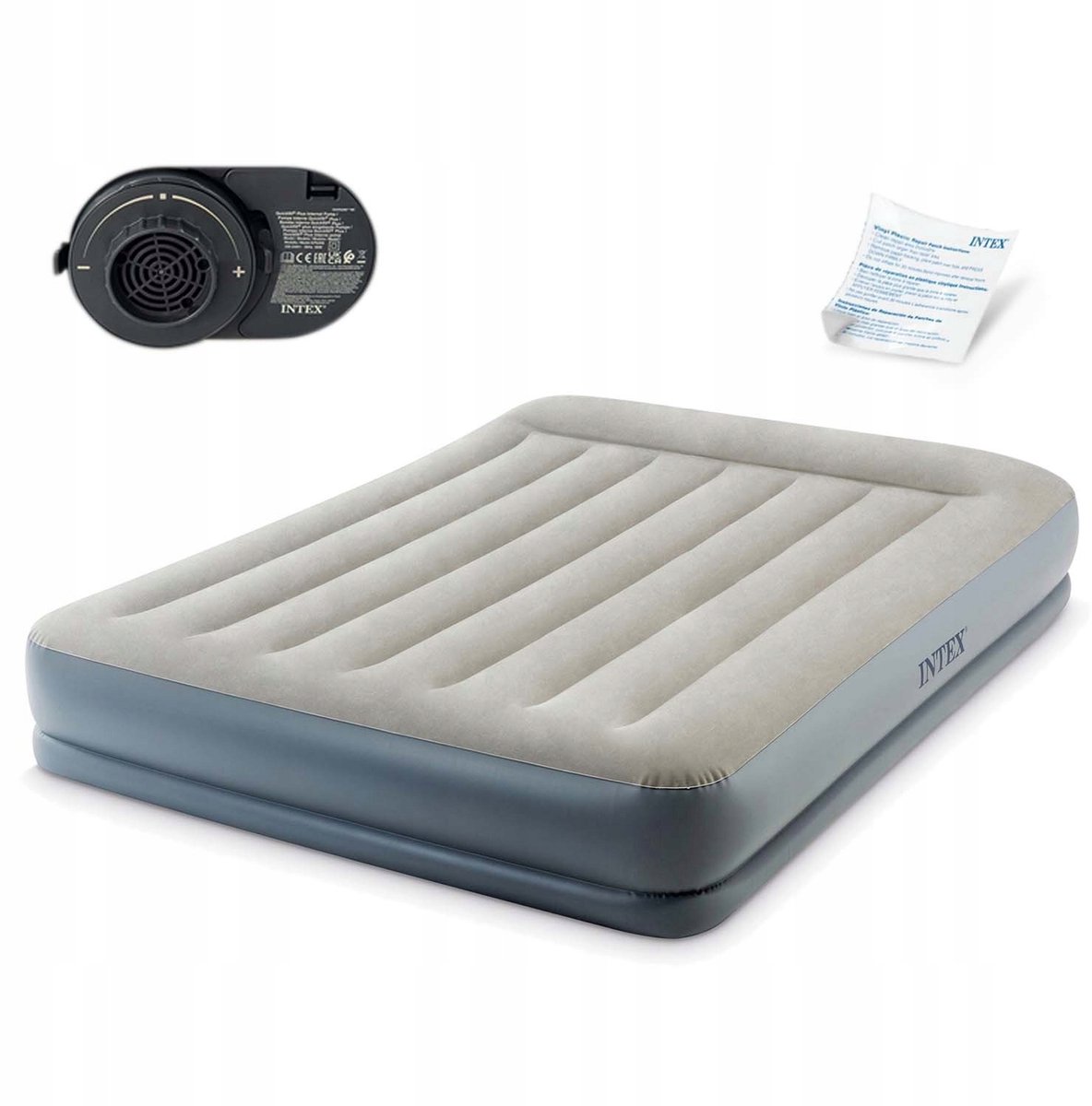 Intex Luchtbed Queen met ingebouwde Pomp 203x152x30cm