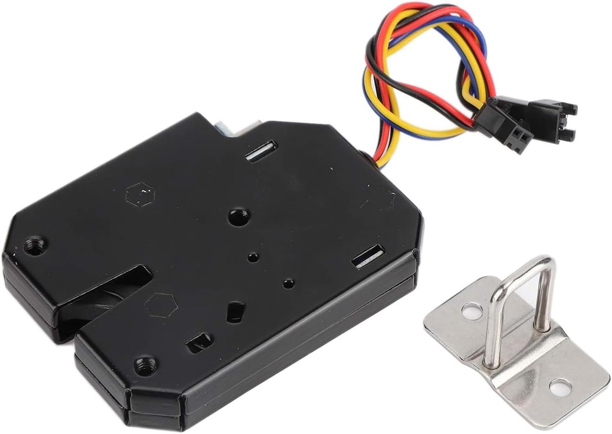 12V Electromagnetic Locker - 5.9 X 7.3 X 1.3 Cm - Carbon Steel Electric Control Cabinet Drawer Lockers - Lockers Locked Steel Black - Deurslot Toegangscontrolesysteem