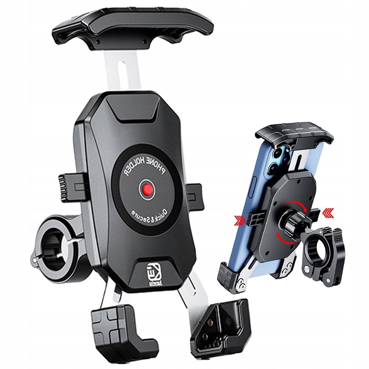 Merkloos Universele Telefoonhouder voor Fiets & Motor - Stabiel