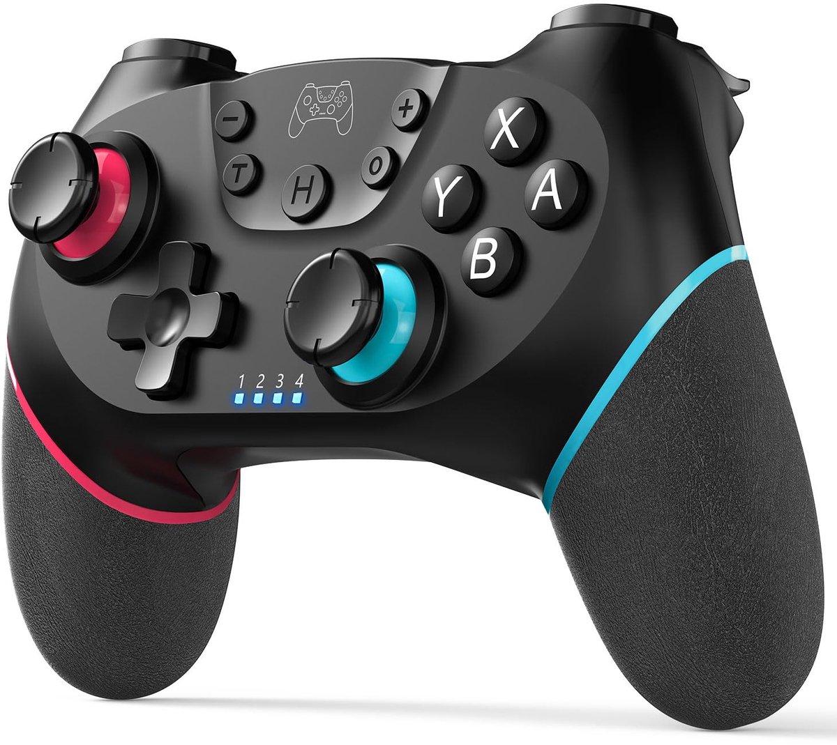 1个 - gamecontroller - Draadloze Bluetooth-gamepad voor Nintendo Switch - Bluetooth - Compatibel met Nintendo Switch - Links rood, rechts blauw