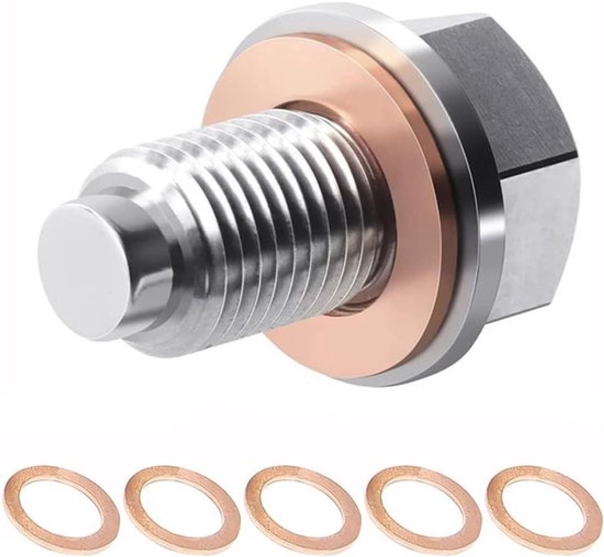 Magnetic Oil Drain Plug with Seals (M14x1.5)