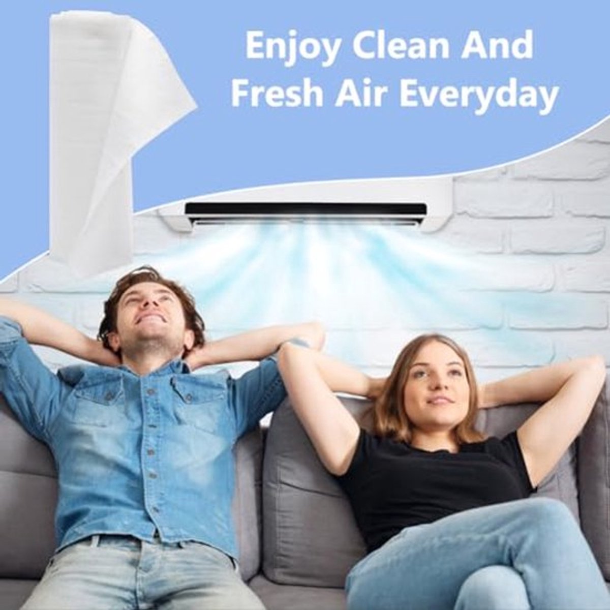 Witte Luchtfilterrol 5m x 30cm - Elektrostatisch Ventilatiefilter voor HVAC, AC en Verwarming