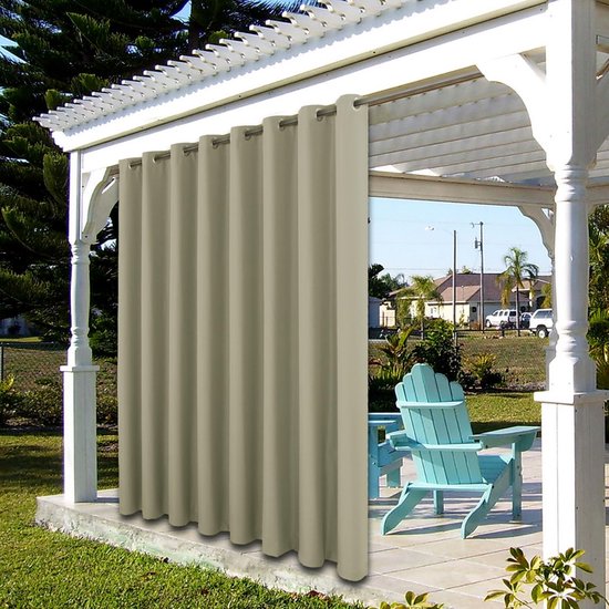 ALI2 Waterdichte binnen/buitengordijnen voor patio pergola veranda zon