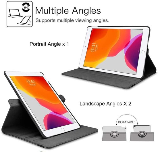 Draaibare iPad Hoes 11 inch 2025 en 10,9 inch 2022 – 360° Stand, Auto Wake/Sleep, Beschermende Rotatie voor iPad 10e en 11e Generatie — afbeelding 5