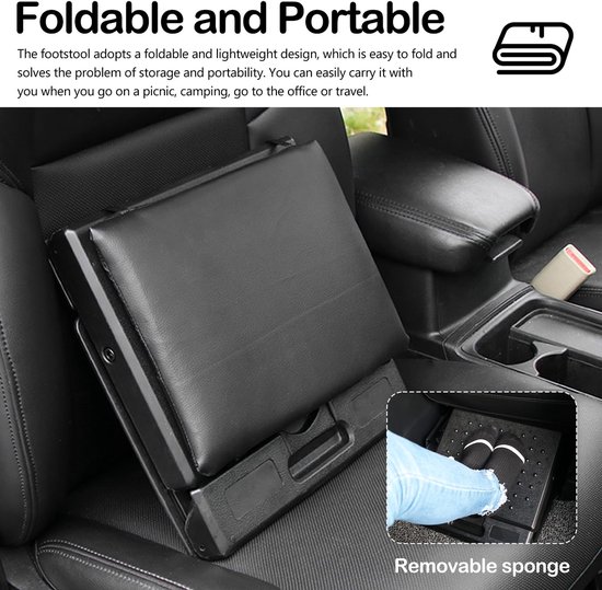 Unyqoos® Ergonomische verstelbare voetensteun met massagefunctie voor comfort overal van Merkloos — afbeelding 5
